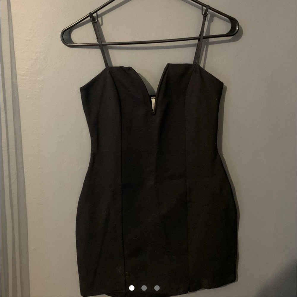 Black mini dress